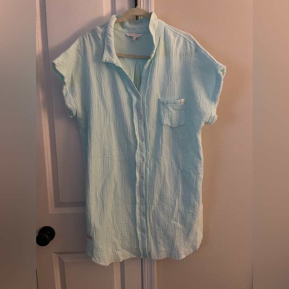 Simply Southern M/L Button Down Dress/Coverup
